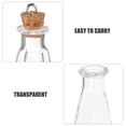 thumbnail image 3 of Shisuyan 6PCS Mini Glass Bottles Message Treasure Charm Pendant Kit Clear Vials with Corks Miniature Empty Sample Jars, 3 of 9