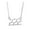 Silver 222, variant on Women's Stainless Steel Angel Numbers Necklace 222 Zircon Pendant Choker Numerology Jewelry Gold Plated