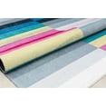 thumbnail image 4 of Elizabeth Sutton MI15A Flying Colors Stripe Mordern Multicolor Area Rug, 2'7" x 4', 4 of 6