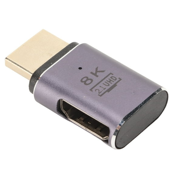 8K HD Extension Coupler, Male To Female HD Multimedia Interface Adapter Aluminium Alloy Professional  For Monitors For Projectors