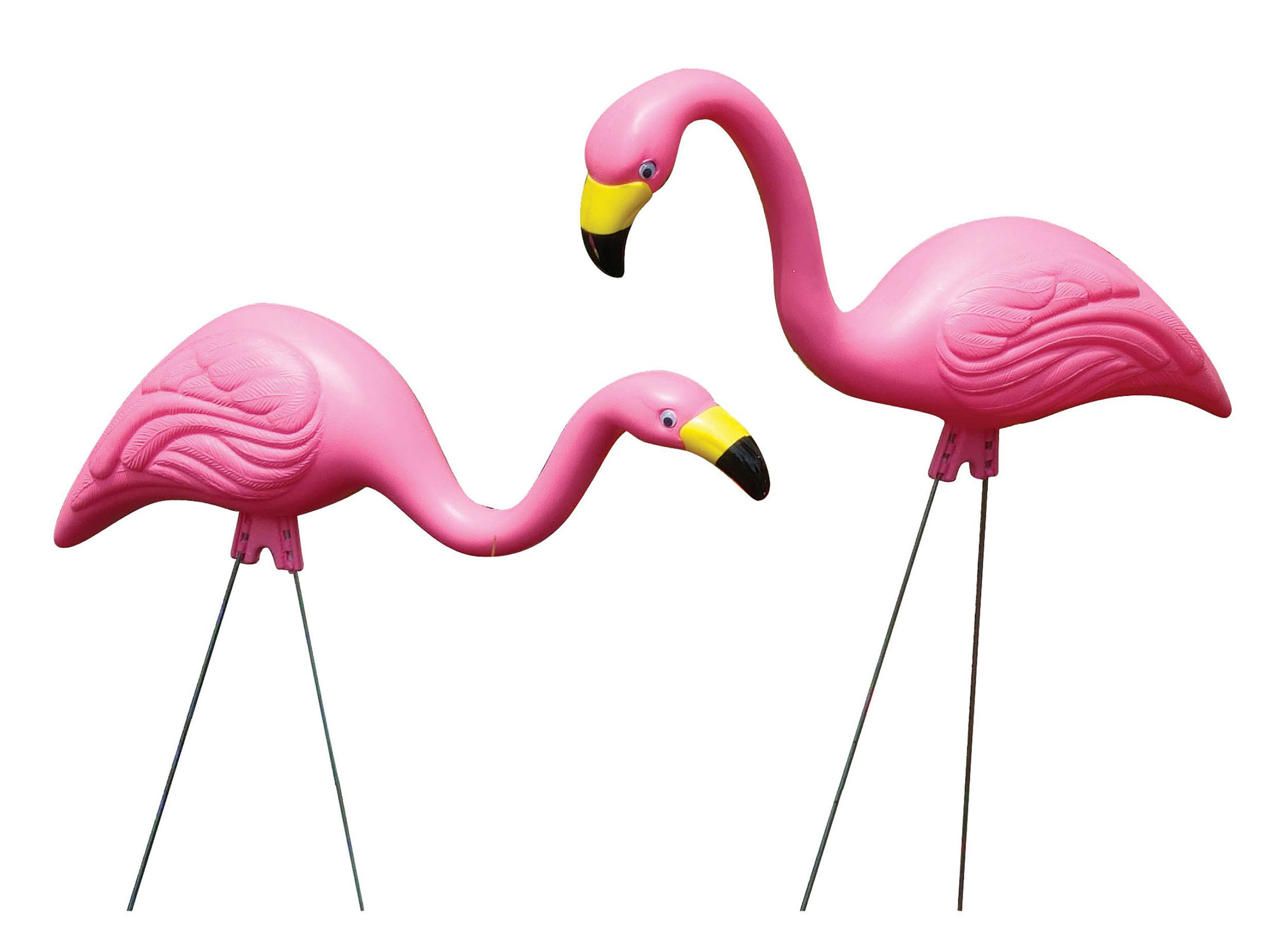25 Tiny Flamingo Pink Colors Fairy Garden Decor Yard Dollhouse Miniature Stake 