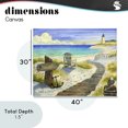 thumbnail image 4 of Stupell Industries Rustic Lodge Boardwalk To The Lighthouse Canvas Art, 40 x 30, by Robin Altman, 4 of 8