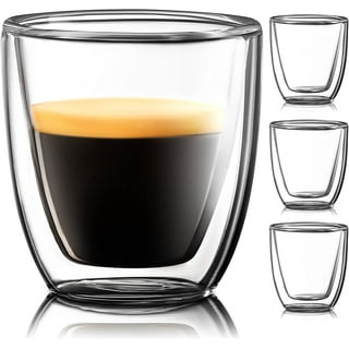 2-Pack 2.5 Oz Espresso Cups With Handle,Clear Espresso Shot Glasses/ Coffee  Mugs, Double Wall Insula…See more 2-Pack 2.5 Oz Espresso Cups With