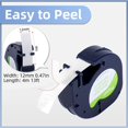 thumbnail image 3 of Fimax Compatible DYMO LetraTag Paper Tape 91200 12mm x 4 m Negro sobre Blanco, Recambio para Etiquetadora Dymo Letratag XR LT-100H LT-100T XM (Dymo Letratag Paper White Label Tape S0721510 ), 3 of 5