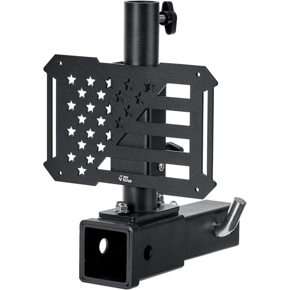 JOYTUTUS Hitch Flag Pole Holder with Hitch Receiver for Standard 2 Inch Receivers, Fits Truck RV SUV