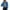 Blue, variant on Mnjin Single Cropped Denim Jacket For Women Frayed Hem Long Sleeve Button Down Short Jean Jacket (Blue,Size L)