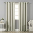 thumbnail image 1 of Best Home Fashion Solid Shiny Back Room Darkening Grommet Curtains, 1 of 10