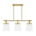thumbnail image 3 of 83056LCB Lark Tori - 42W 3 LED Linear Chandelier In Transitional-13.25 Inches Tall and 38 Inches Wide-Lacquered Brass Finish, 3 of 18