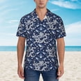 thumbnail image 2 of Haiem Dragon Printed Hawaiian Shirt for Men - Men’s Casual Beach Summer Shirts - Stretch Fabric with Modern Fit-X-Large, 2 of 7