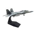 thumbnail image 4 of Avión de fundido a presión 1/100 USA F22, colecciones de juguetes para niños, avión de simulación con soporte, modelo de avión para gabinete, , base negra, 4 of 8