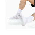 thumbnail image 6 of Unisex Mid-Crew Toe Socks, Cotton Athletic Running Socks, 3 Pairs, 6 of 7