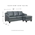 thumbnail image 4 of Signature Design by Ashley Genoa Steel Sofa Chaise, 4 of 11