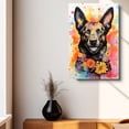 thumbnail image 4 of Thuan Belgian Laekenois Dog Flower Art Print Canvas, Wall art Painting Decor, Puppy Pop Art Home Decor Artwork For Bedroom Living Room Bathroom Decor, Puppies Colorful Photo, 4 of 6