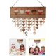 thumbnail image 4 of Birthday Reminder Calendar Wooden Diy Wall Hanging Cupcake Calendar With Heart Wooden Tag Home Wall Decor (brown) (1pc, 4 of 5