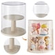 thumbnail image 1 of Caja Almacenamiento Giratoria para Figuras Estante Exhibición Vitrina Figuras Multicapa Caja Transparente Color Blanco, 1 of 9