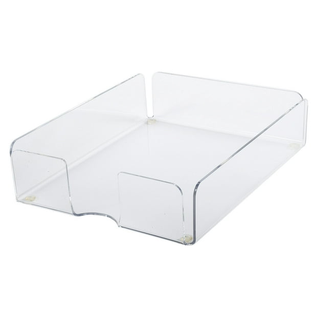 Acrylic Paper Trays for Desktops Set of 2 Trays Clear Office Trays