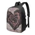 thumbnail image 1 of YFYANG 17" Laptop Backpack, Rose Heart Pattern Fashion Travel Work Backpack with USB and Headphone Cable Interface for Men and Women, 1 of 6