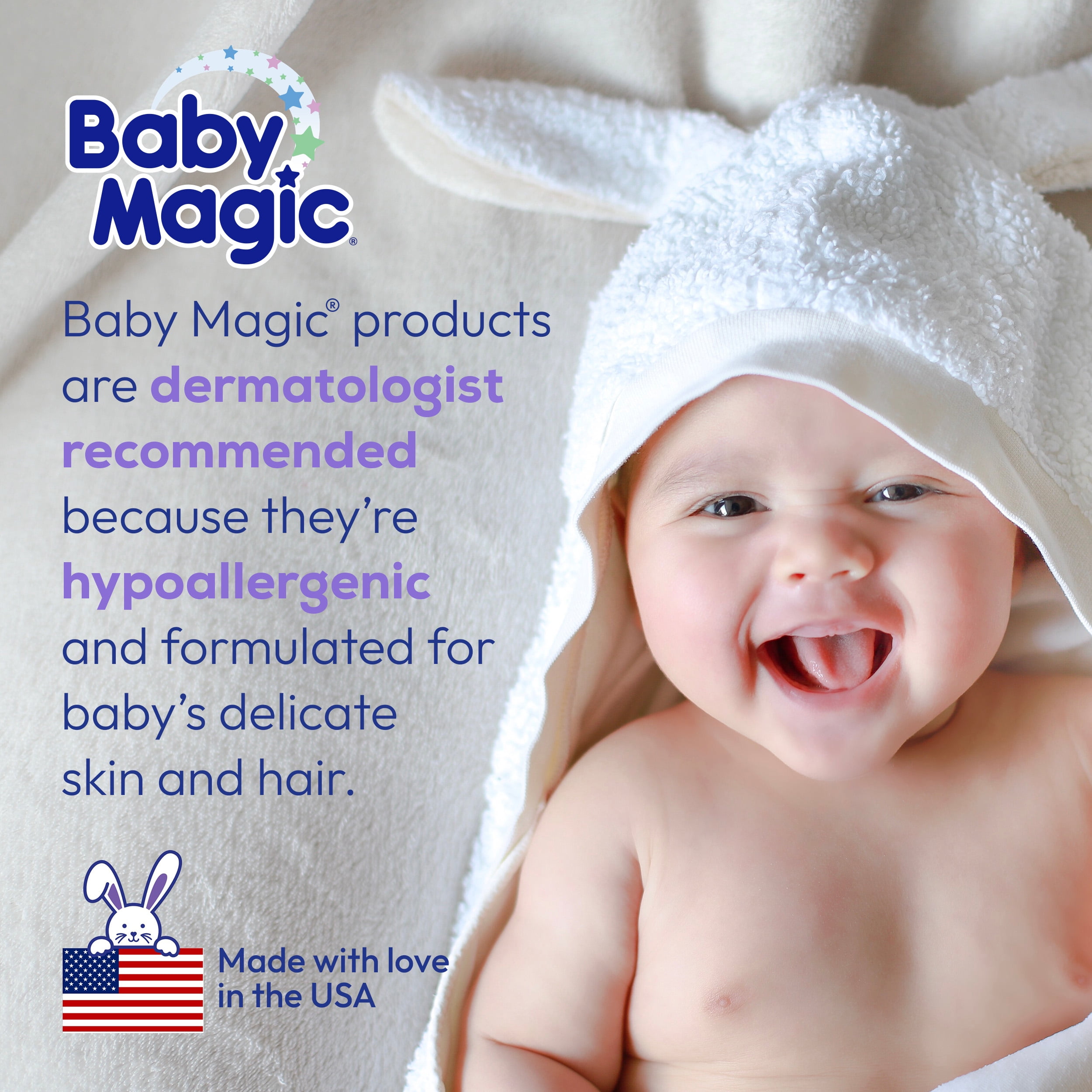 Baby Magic Calming Baby Lotion with Lavender and Chamomile, Free of Parabens, Mineral Oil, 30 oz.