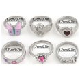 thumbnail image 3 of Chica Personalidad gota de aceite de color de la flor del corazón Multipiece Combinación Set Anillo Moda Hip Hop Mujeres Joyería, 3 of 8