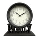 thumbnail image 1 of Reloj de escritorio redondo sin tictac con números grandes, silencioso, decorativo, para repisa. EstiloB, 1 of 7