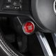thumbnail image 3 of Dry Carbon Fiber Car Start Stop Engine Button Cover Trim Compatible with Alfa Romeo Giulia Stelvio 2017-2020 Accessories, Red, 3 of 5