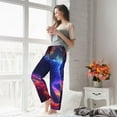 thumbnail image 5 of Gaeub Cosmic Cat Psychedelic Journey Soft Pajama Pants for Women,&nbsp;Wide Leg Comfy Casual Lounge Yoga Capri Pants Wide Leg-Medium, 5 of 6