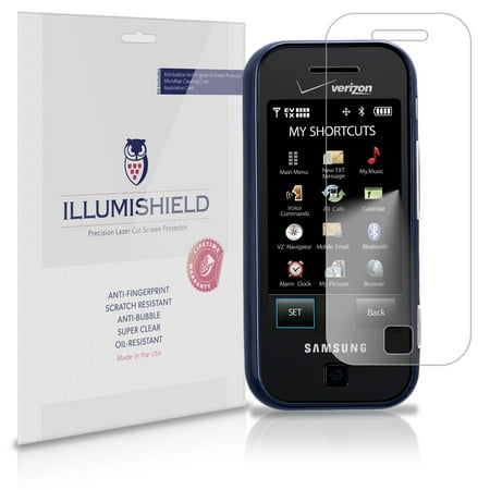 Glyde Phone - iLLumiShield Anti-Bubble/Print Screen Protector 3x for Samsung Glyde U940