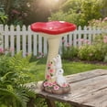 thumbnail image 4 of Mainstays Mushroom Bird Bath, 4 of 9
