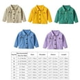 thumbnail image 4 of IBTOM CASTLE Toddler Kid Baby Boys Girls Denim Jacket Long Sleeve Button Down Jeans Coat Cowboy Overcoat Hoodie Casual Outwear 4-5 Years Purple, 4 of 8