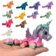 thumbnail image 2 of Figura de caballo volador con articulaciones móviles, estatua de poni voladora impresa en 3D, juguete antiestrés, modelo animal educativo, adorno decorativo de escritorio., 2 of 8