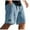 #Blue, variant on DPTALR Men's Casual Fashion Loose Drawstring Elastic Waist Pocket Shorts,Khaki,XXXL