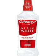 Colgate Optic White Whitening Mouthwash, Fresh Mint - 946mL, 32 fluid ounces