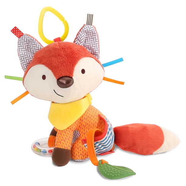 Sonajeros de algodón suave para bebé, juguete para recién nacido de 0 a 12 meses, cochecito, cama de coche, Animal de pelucheZorro zhangmengya unisex