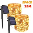 thumbnail image 2 of Guirnalda de luz LED Solar para exteriores, guirnalda de luces de hadas para jardín, impermeable, decoración de patio, 32m/22m/11m/7m, 2 of 4