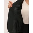 thumbnail image 5 of DARING DIVA Women's 2 Pcs Long Sleeve Blazer Pencil Skirt Outfit Set 3XL Black, 5 of 6