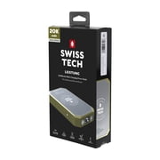 (4 pack) Swiss Tech Leistung 20000 mAh Wireless Solar Power Bank with Flashlight IP54