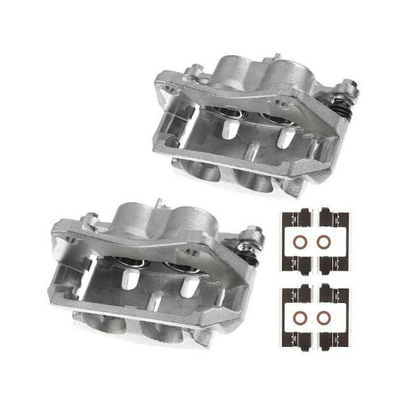 Front Brake Caliper Set 2 - Compatible with 2009 - 2015 Honda Pilot 3.5L V6 - Autopart Premium