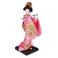thumbnail image 4 of Muñeca geisha japonesa étnica, figura coleccionable, adorno de 23 cm, estatua artesanal de mujer, muñeca kimono para mesa, estante, regalo para niños Estilo E, 4 of 8