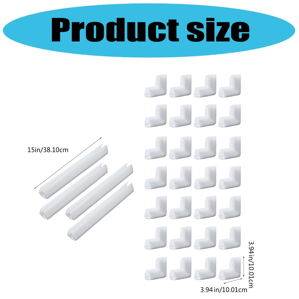 Milue Edges Foam Protections Corner for Frame Mirror,Packing Foam Corner Protectors