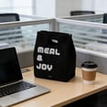 thumbnail image 1 of Insulated Lunch Bag for Adults and Teens Reusable Cooler Tote with Aluminum Liner for Work School Picnic Travel, Waterproof Black Canvas, 1 of 6