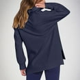 thumbnail image 3 of Womens Zip Up Sweatshirt, Women's Quarter Zip Oversized Long Sleeve Ribbed Knit Tunic Pullover Sweatshirts with Pockets, 3 of 6