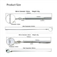 thumbnail image 2 of 4X Universal Automotive Maintenance Inspection Mirror Folding Telescopic Reflector Welding Chassis Hand Tool,4 x Telescopic Inspection Mirror,Silver, 2 of 5