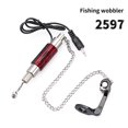 thumbnail image 2 of Toystoory Luz de alarma de pesca Colgador de pesca portátil Práctico Ligero de pesca Alta Fácil de usar Indicador de pesca LED Pescar Rojo, 2 of 5