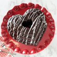thumbnail image 2 of Nordic Ware Cast Bundt Bakeware Tiered Heart, 12-Cup, Toffee, 2 of 7