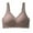 Coffee, variant on Ohufall Women Plus Size Seamless Bras Solid Comfortable Wireless Gathering Push Up Bras Soft Support Full Coverage Bras