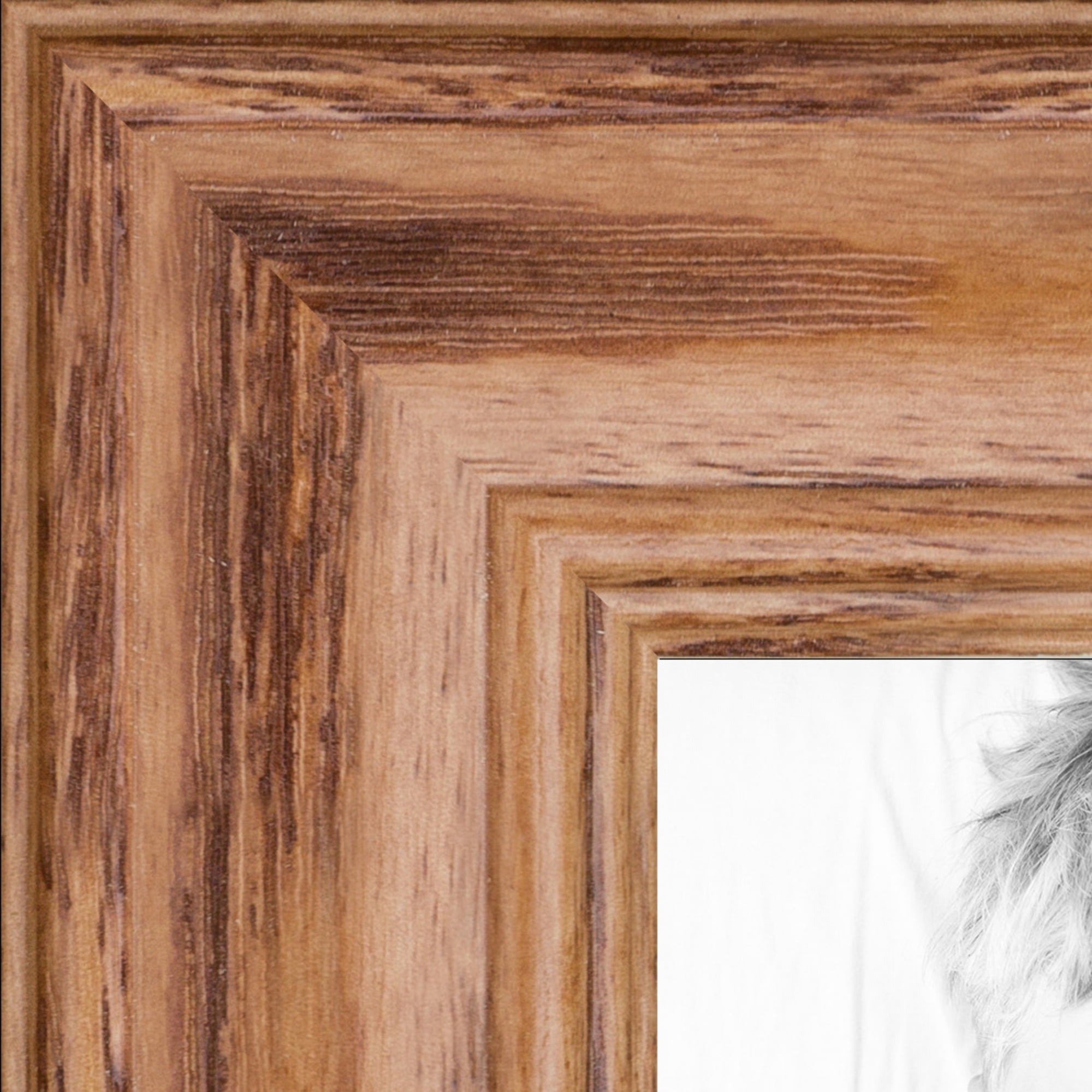 ArtToFrames 9x9 Inch Honey Picture Frame, This Brown Wood Poster Frame