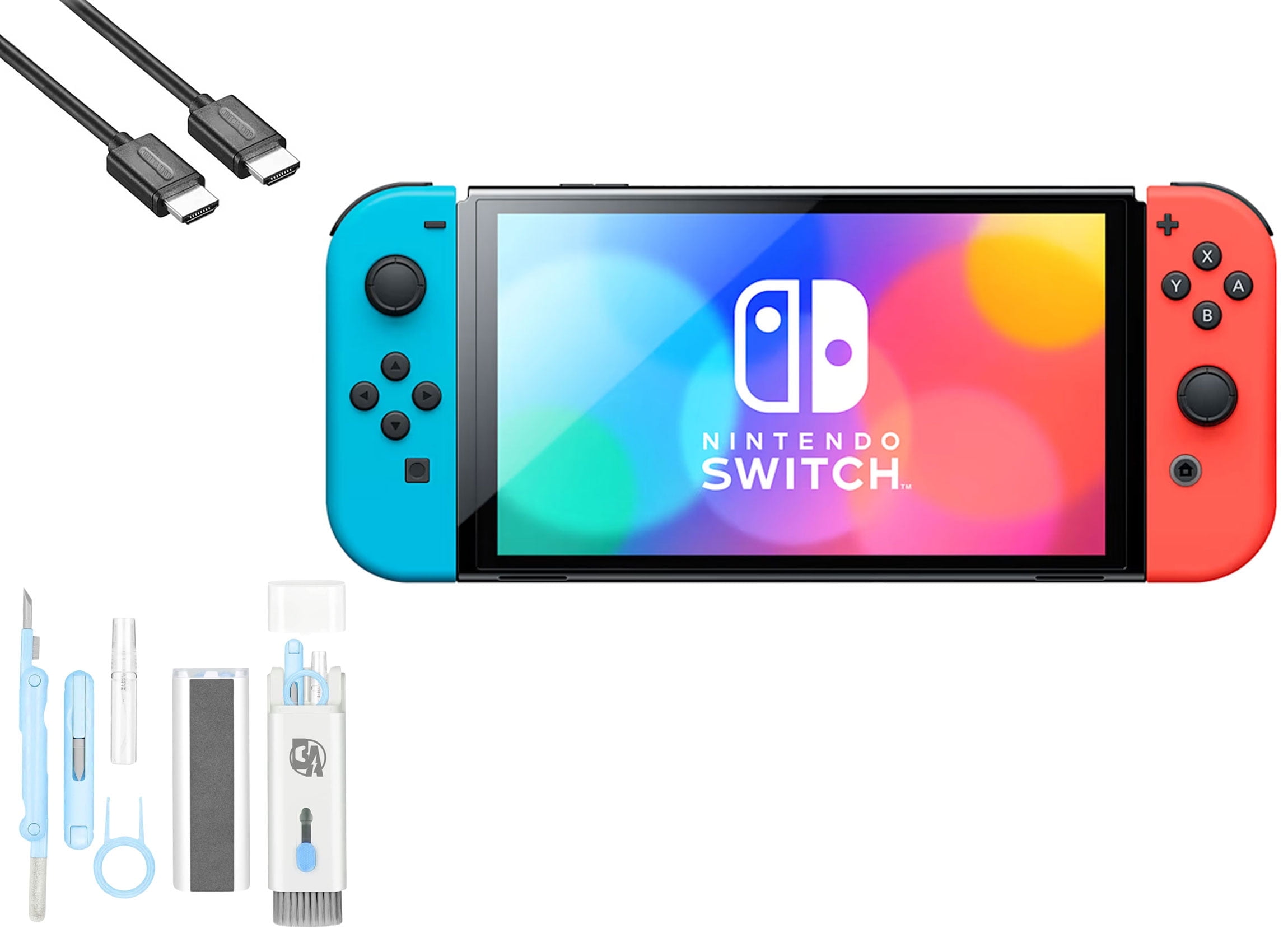 K*a様 Nintendo Switch 本体 オレンジ/ブルー Pre-Owned Nintendo Switch OLED Model Neon Blue/Neon Red Set with