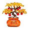thumbnail image 2 of Estatua De Resina De Caqui, Figura De Feng Shui Para Estantería De Habitación De Granja, Color Naranja, 2 of 8