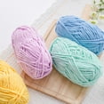 thumbnail image 3 of serony 2pcs DIY Knitting Yarn Hand-Knit Woven Thread Crochet Cloth Blanket Hat Scarf Braided String, 3 of 9