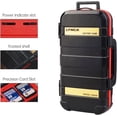 thumbnail image 3 of Camera Battery Memory Card Case,Flash Card Hard Storage Box,Professional Water-Resistant & Anti-Shock Camera Battery Card Protector Case,Hold 2 Camera Batteries 4 SD Cards 2 CF Cards 8 TF Cards,2 Pcs, 3 of 5